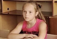 Menina ucraniana 10 anos morta