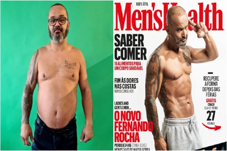 incrível transformação de Fernando Rocha